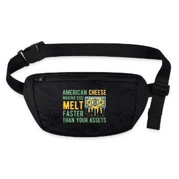 American Cheese & Assets Melt Fun - Sac banane recyclé Stanley/Stella - noir - Devant