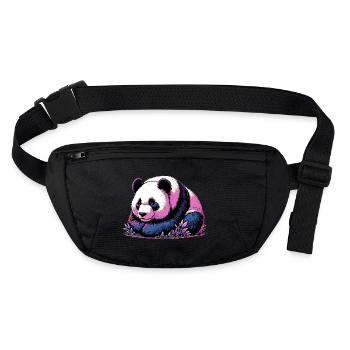 Panda - Stanley/Stella recycelte Gürteltasche - Schwarz - Vorne