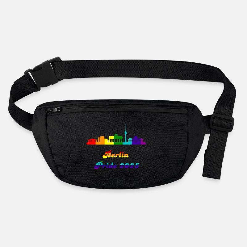 Pride 2025 Berlin - Stanley/Stella recycelte Gürteltasche - Schwarz