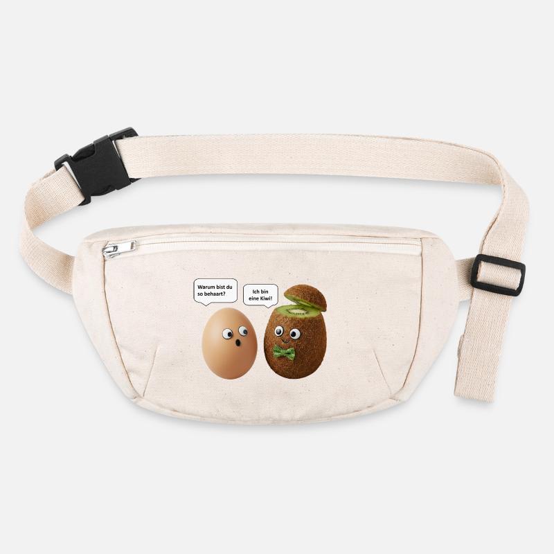 Kiwi and Egg Comedy Design Stanley/Stella recycled Hip Bag 