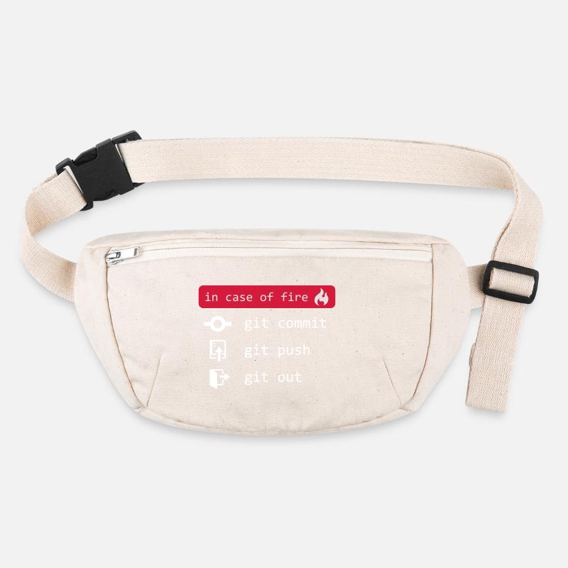 En cas d’incendie - git out - blanc Sac banane recyclé Stanley/Stella