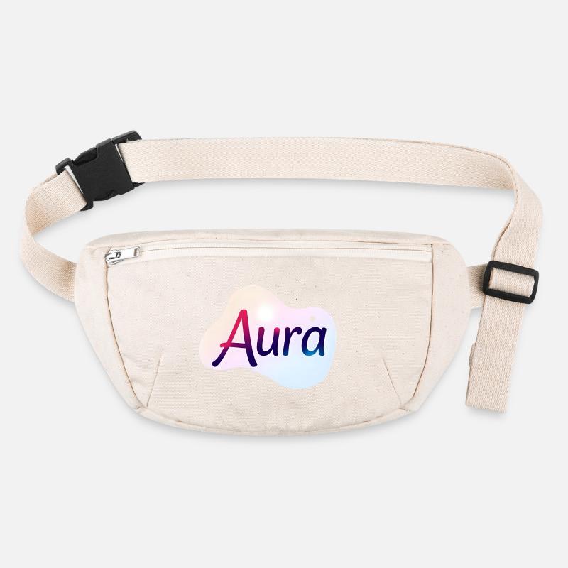 Aura – Modernes, farbenfrohes typografisches Design Stanley/Stella recycelte Gürteltasche