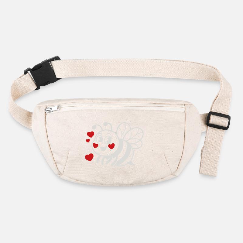 LoveBee Hearts : Adorable Dessin Lineline Bee Sac banane recyclé Stanley/Stella