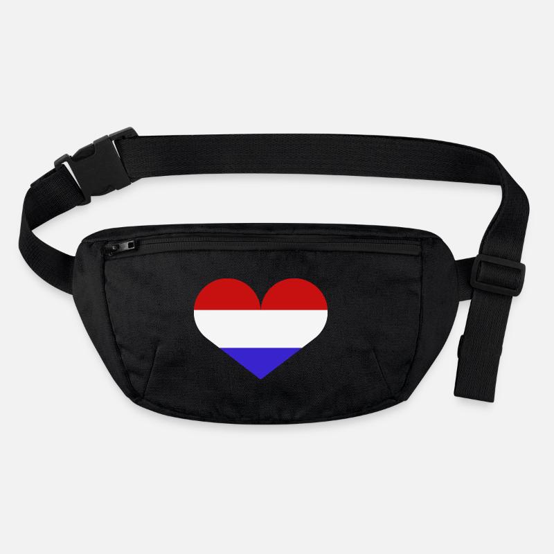 Netherlands heart flag Stanley/Stella recycled Hip Bag 