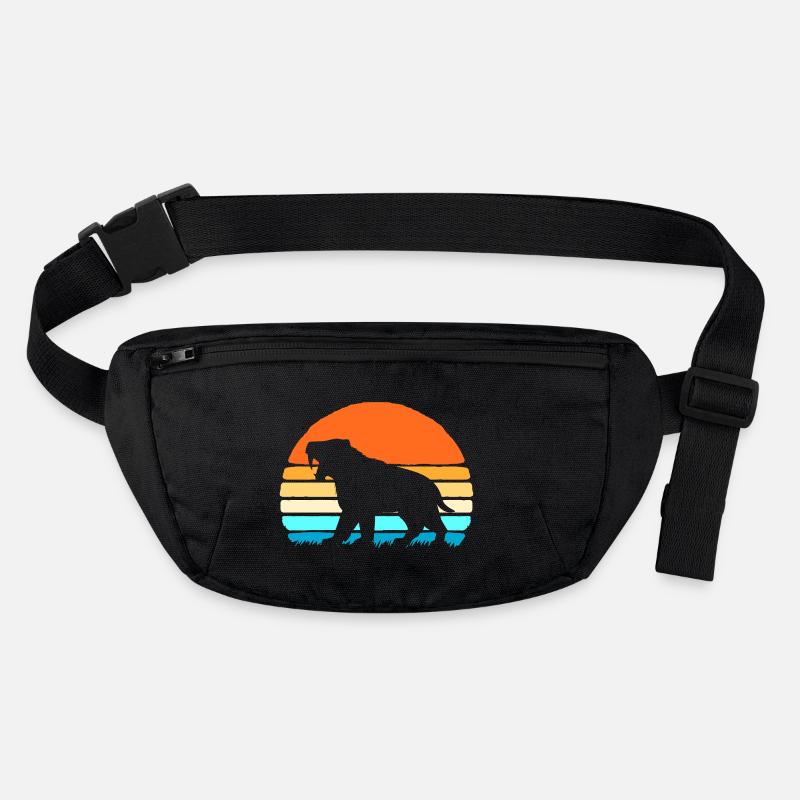 Prehistoric saber-toothed tiger Stanley/Stella recycled Hip Bag 