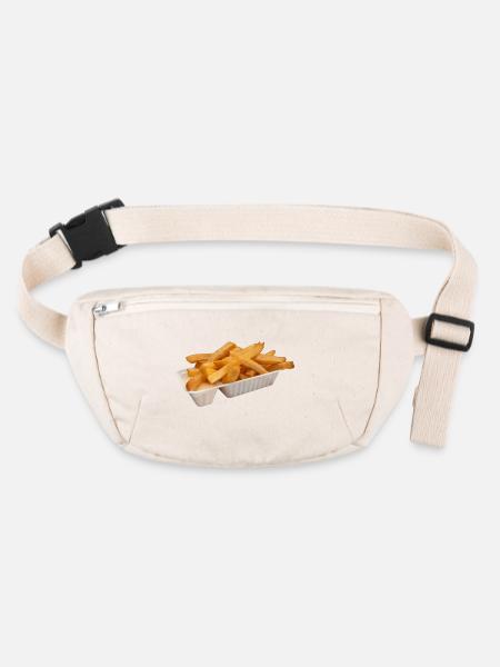 Pommes Zeug - Stanley/Stella recycelte Gürteltasche - Naturweiß - Vorne