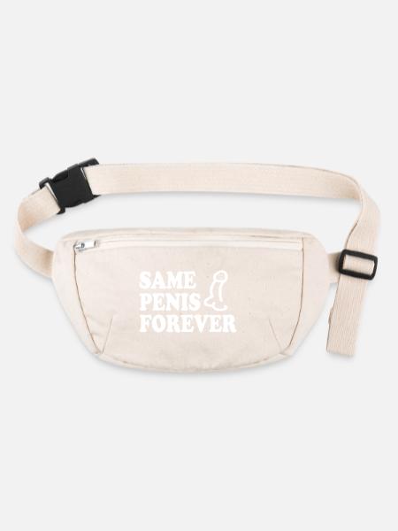 Same penis forever - Stanley/Stella recycelte Gürteltasche - Naturweiß - Vorne