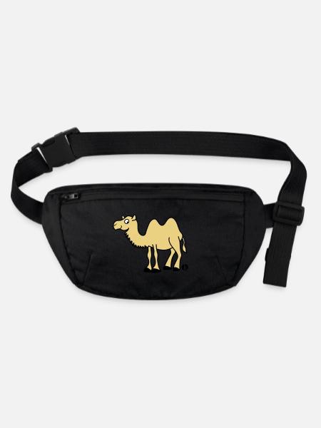Kamel - Stanley/Stella recycelte Gürteltasche - Schwarz - Vorne