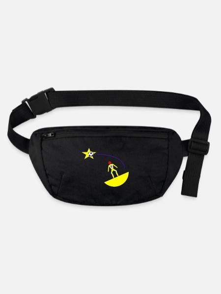 tir stellaire - Sac banane recyclé Stanley/Stella - noir - Devant