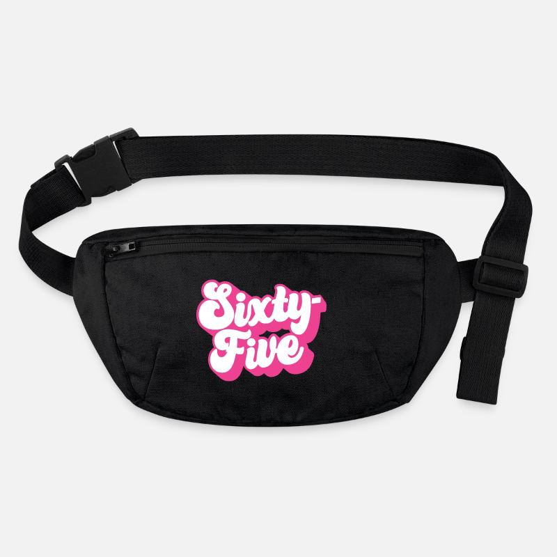 Sixty-five 65th Birthday Women Her 65 Years Old Stanley/Stella recycled Hip Bag 