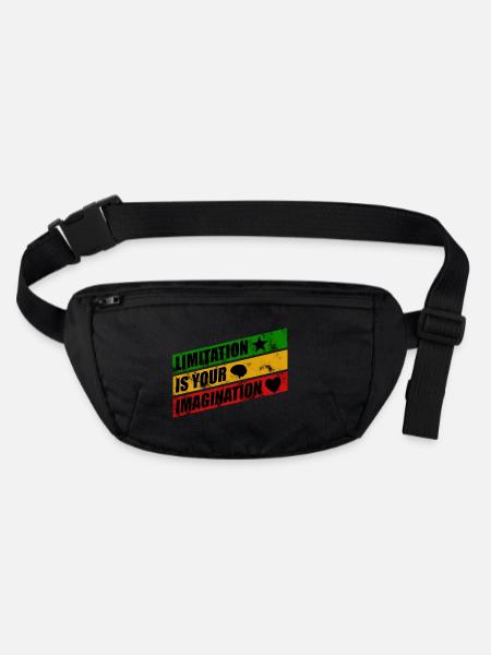 Limitation - Stanley/Stella recycled Hip Bag  - black - Front