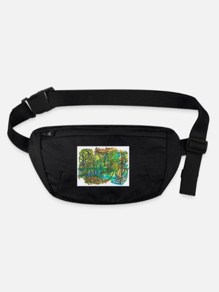 240625 01 - Stanley/Stella recycelte Gürteltasche - Schwarz - Vorne