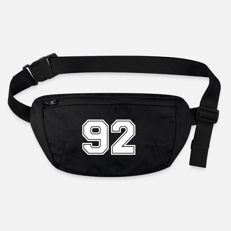 92 - Stanley/Stella recycelte Gürteltasche - Schwarz