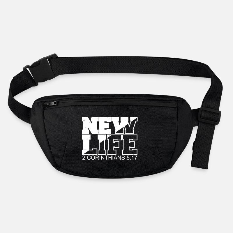 NEW LIFE Bible Verse Proverb Stanley/Stella recycled Hip Bag 