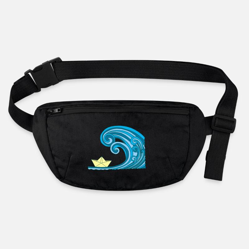 Bateau en papier et océan Sac banane recyclé Stanley/Stella