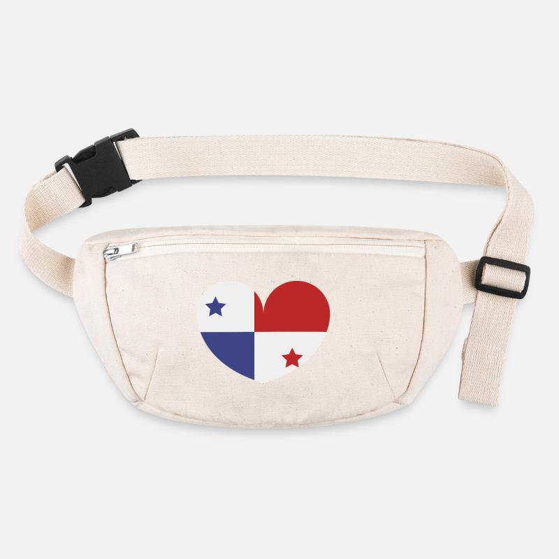 Panama heart flag Stanley/Stella recycled Hip Bag 
