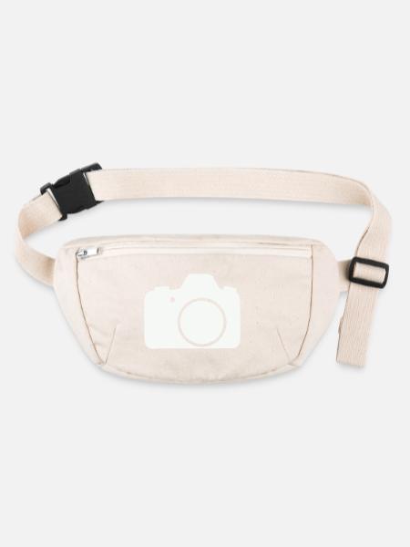Camera Line Icon Design - Stanley/Stella recycled Hip Bag  - natural - Front