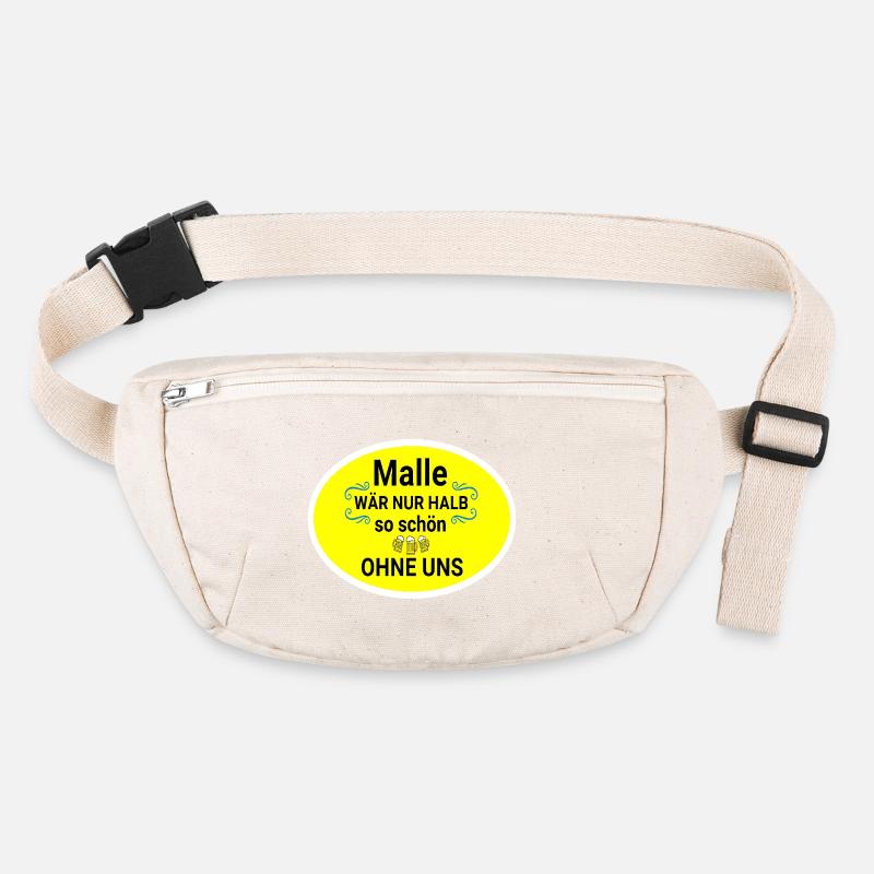 Malle Without Us Party Slogan Stanley/Stella recycled Hip Bag 