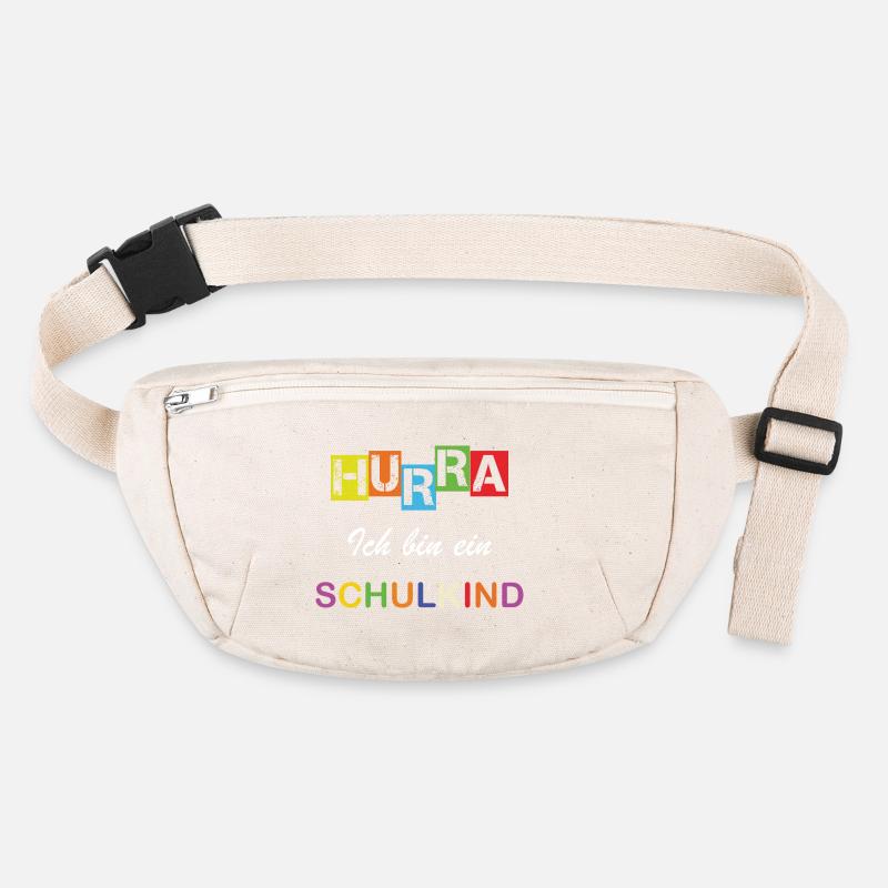 Hurra ich bin ein Schulkind Einschulung Schule Stanley/Stella recycelte Gürteltasche