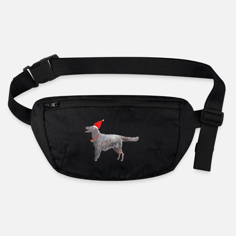 flatcoated retriever christmas Stanley/Stella recycled Hip Bag 