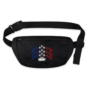 armée Française - Sac banane recyclé Stanley/Stella - noir - Devant
