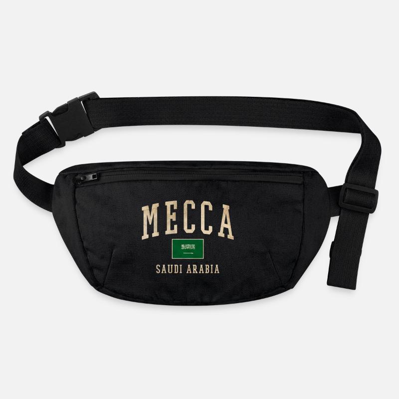 Emblème rétro saoudien de La Mecque Sac banane recyclé Stanley/Stella