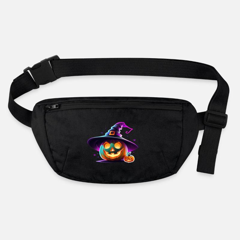 halloween - citrouille chapeau de sorciere neon Sac banane recyclé Stanley/Stella