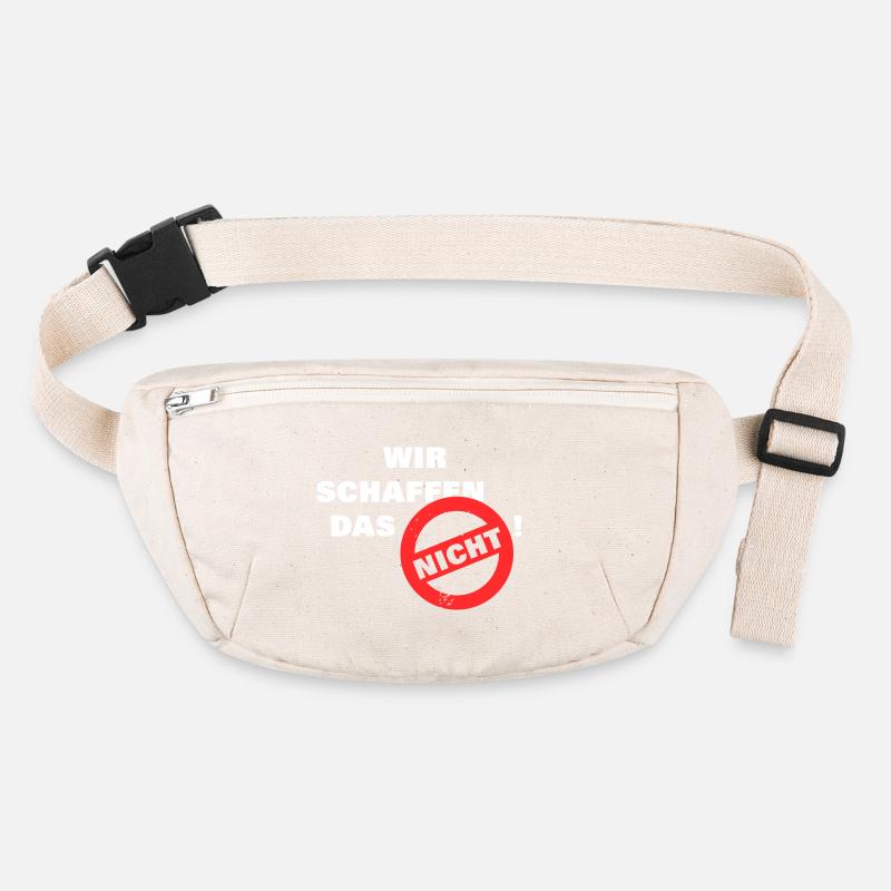 Wir schaffen das nicht - weiß Stanley/Stella recycelte Gürteltasche