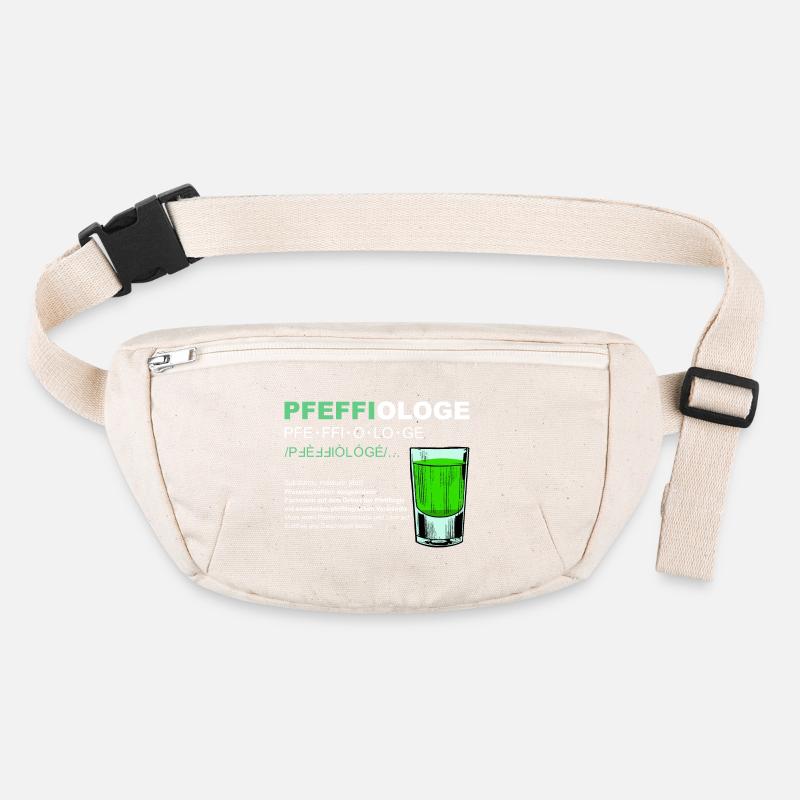 Pfeffiologe Pfeffi Pfefferminz Likör Sauf JGA Stanley/Stella recycelte Gürteltasche