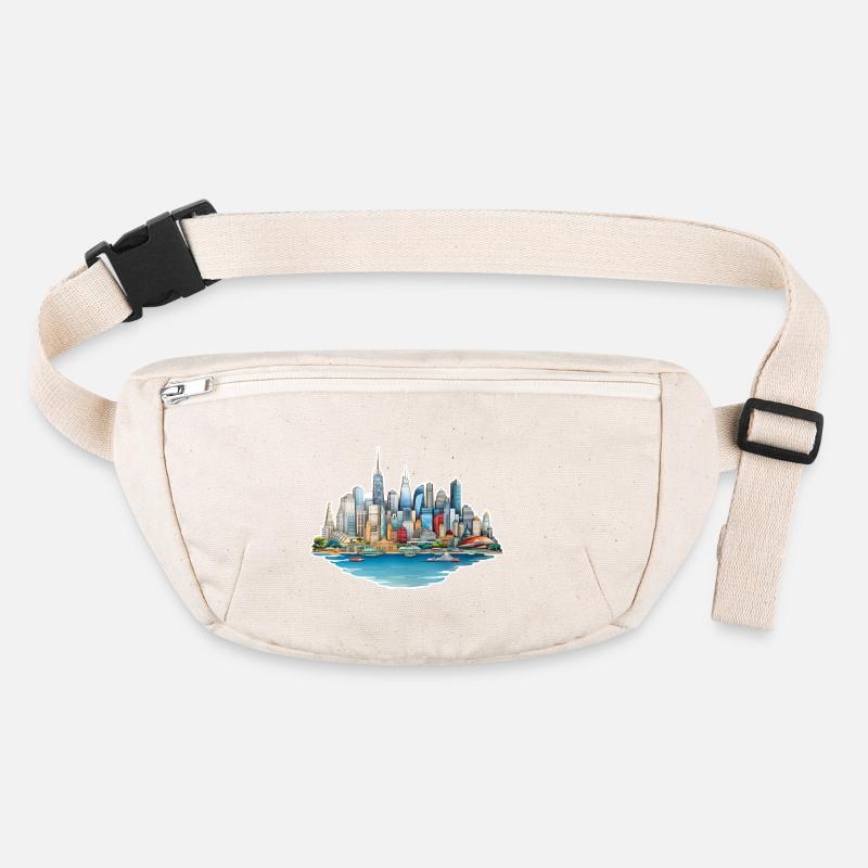 Skyline Grande ville Sac banane recyclé Stanley/Stella