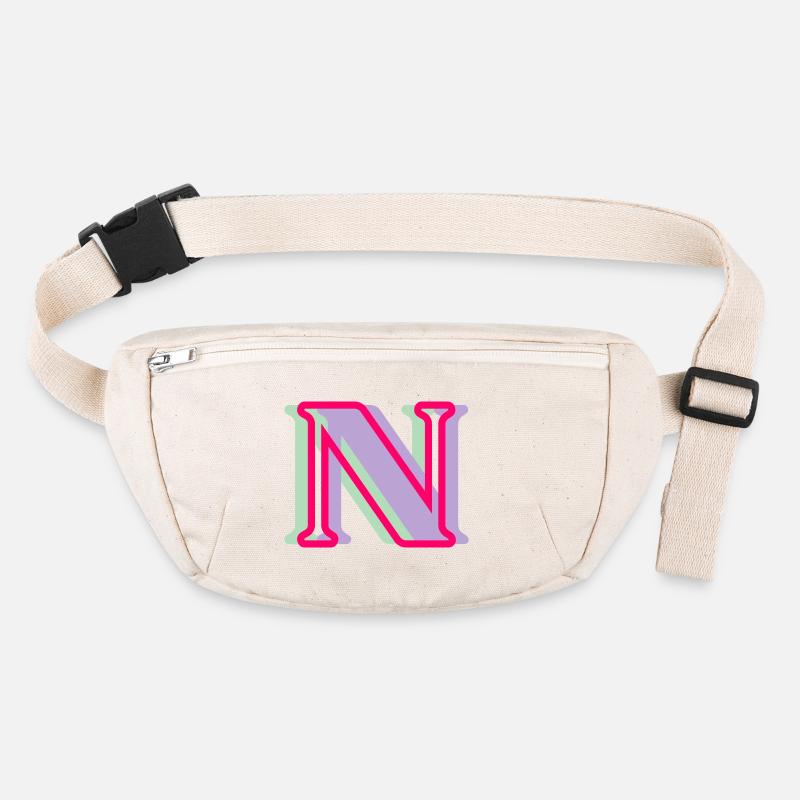 Lettre n multicolore Sac banane recyclé Stanley/Stella