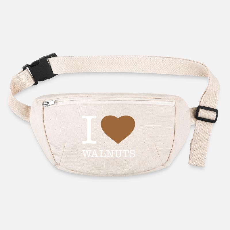 I LOVE WALNUTS Stanley/Stella recycelte Gürteltasche