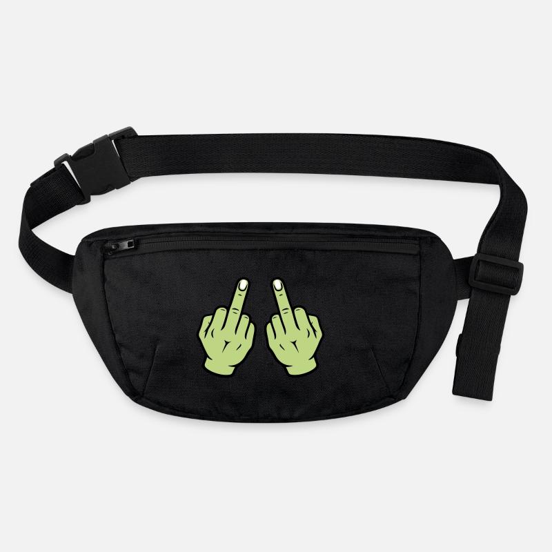 Middle Finger Hand Stanley/Stella recycled Hip Bag 
