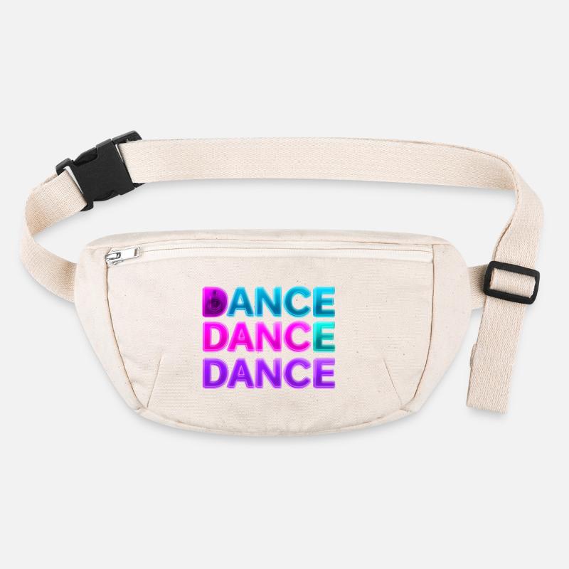 DANSE DANSE DANSE – Néon des années 80 avec haut-parleurs Sac banane recyclé Stanley/Stella
