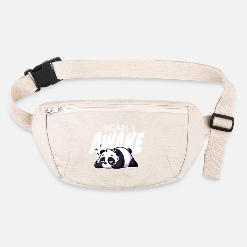 Bearly Awake Panda Illustration Sac banane recyclé Stanley/Stella