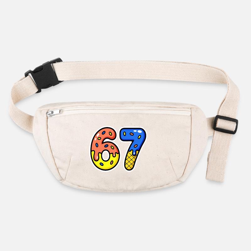 Sixty-seven, 67, 6, 7 Stanley/Stella recycled Hip Bag 