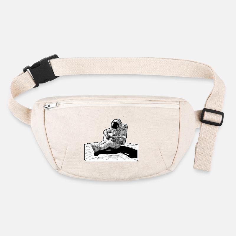 Astronaut Music Guitar Moon Stanley/Stella recycled Hip Bag 