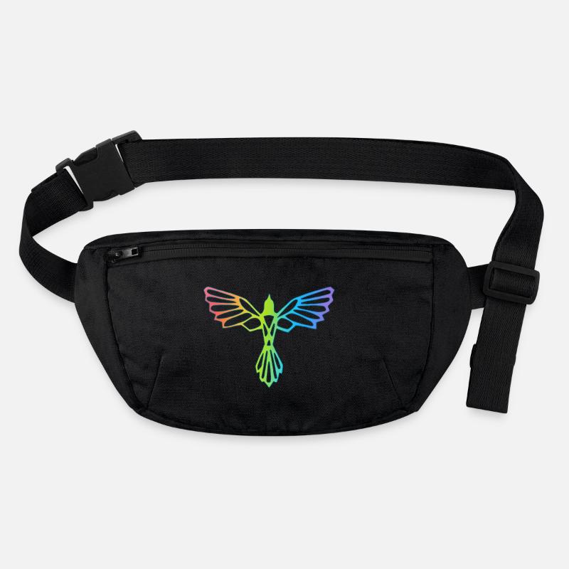 The flight of the multicolored bird Stanley/Stella recycled Hip Bag 