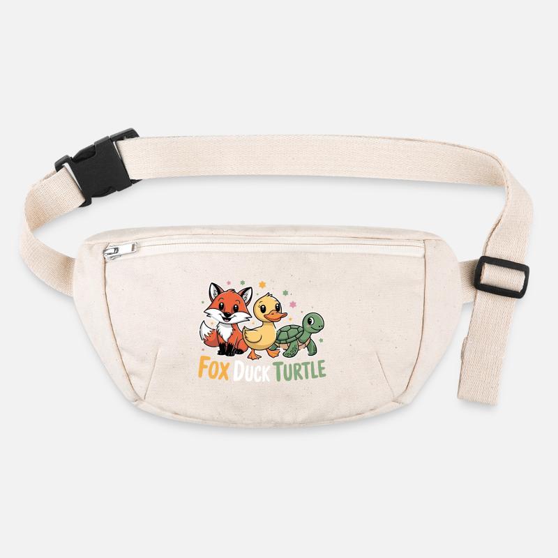  Fuchs Ente Schildkröte Niedliche Tierfreunde Stanley/Stella recycelte Gürteltasche