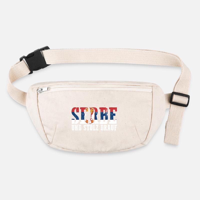 Serben Serbisch Serbien Stanley/Stella recycelte Gürteltasche
