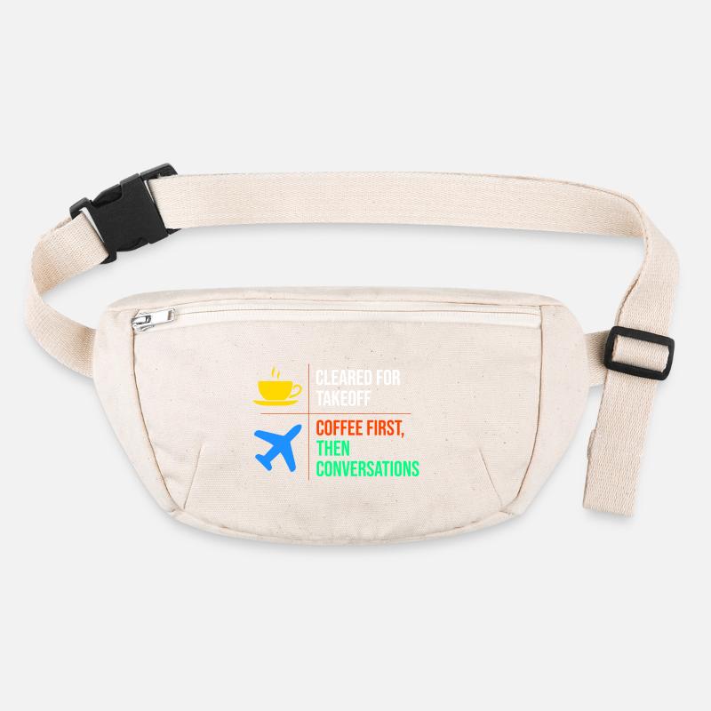 Fluglotse Kaffee ATC Luftfahrt Humor Stanley/Stella recycelte Gürteltasche