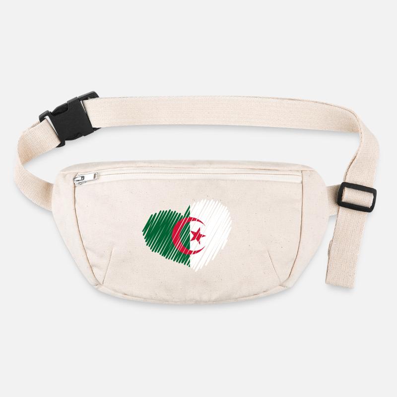 coeur Algérie drapeau Sac banane recyclé Stanley/Stella