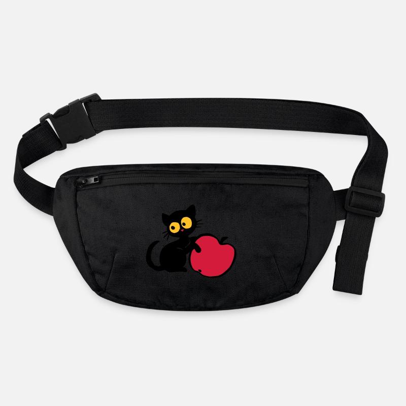 Kitten with apple Stanley/Stella recycled Hip Bag 