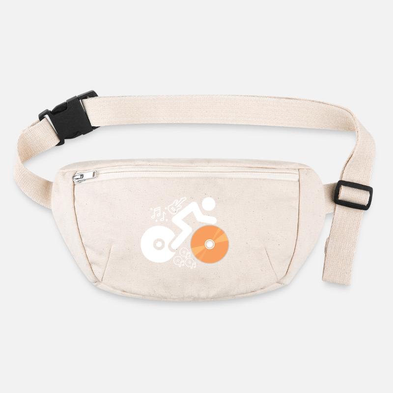 DJ Figure avec disques et notes musicales Sac banane recyclé Stanley/Stella
