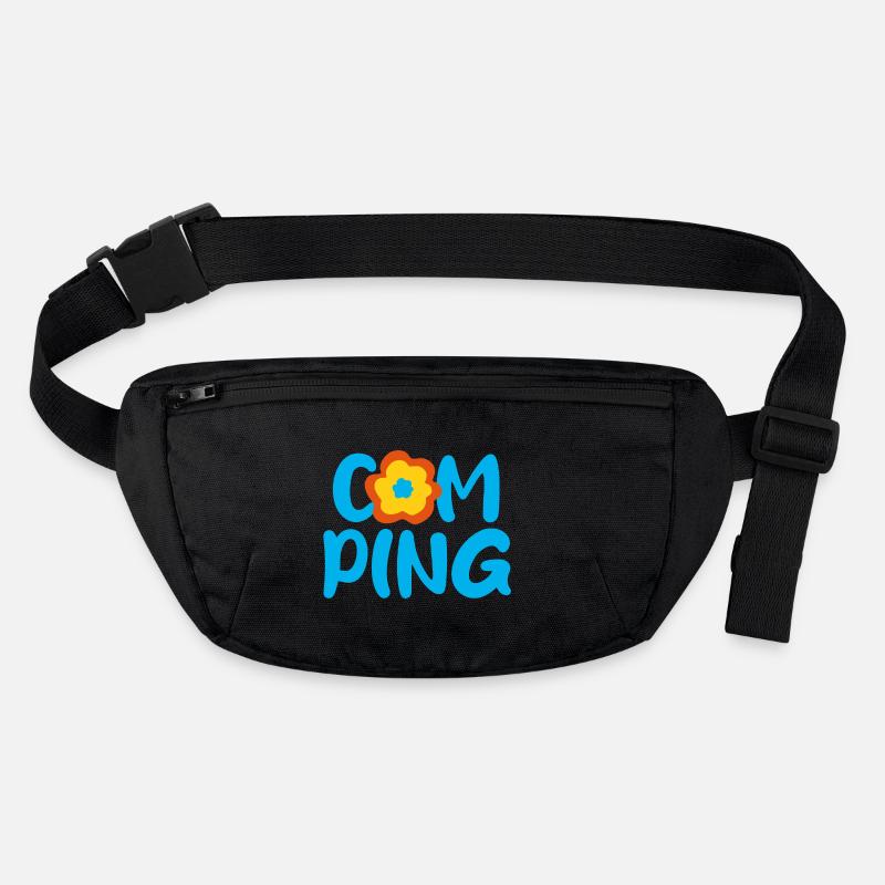 Camping Blume Comic Fan Camper Urlaub Outdoor Stanley/Stella recycelte Gürteltasche