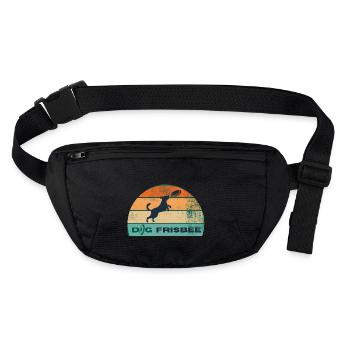 Hundesport - Hundefrosbee - Stanley/Stella recycelte Gürteltasche - Schwarz - Vorne