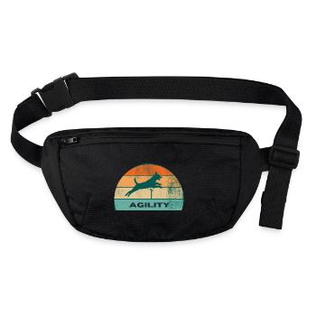 Hundesport - Agility - Stanley/Stella recycelte Gürteltasche - Schwarz - Vorne