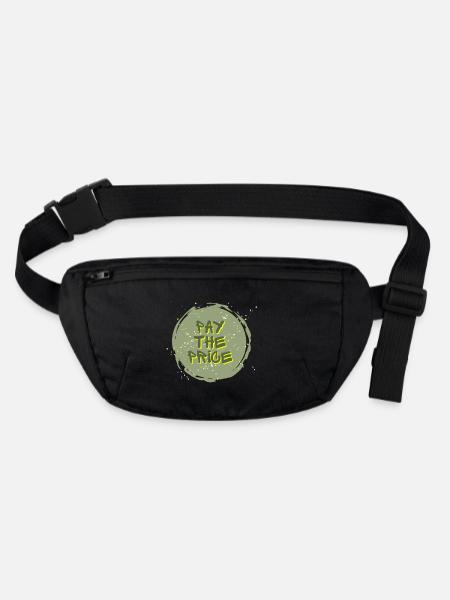 Pay the Price, Motivation - Stanley/Stella recycelte Gürteltasche - Schwarz - Vorne