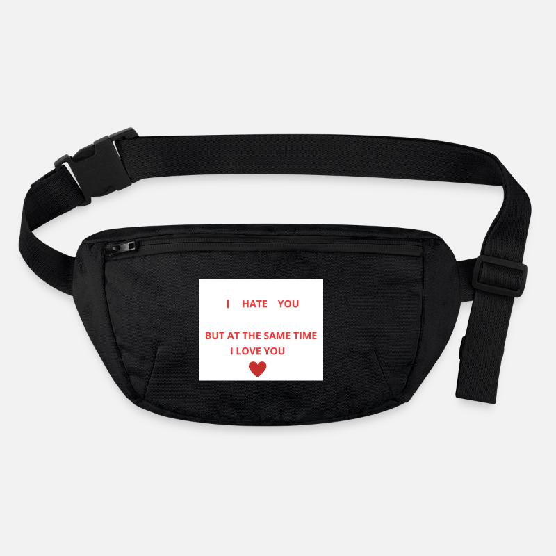 Ich hasse und liebe dich Stanley/Stella recycelte Gürteltasche
