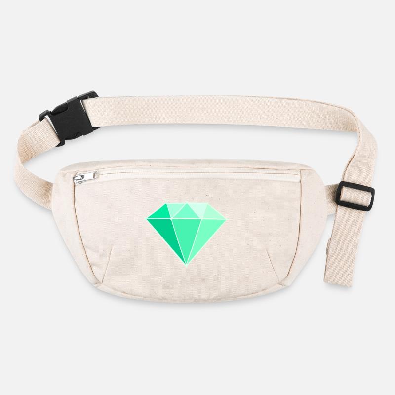 Gemstones: Emerald Drawing / Symbol. Jewel. Stanley/Stella recycled Hip Bag 